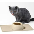 thumbnail image 5 of CatGuru Food Table for Cat Bowl, Non Slip Pet Feeding Station for Cat Food Bowls, Raised Stand for Food and Water Cat Bowls, Elevated Cat Feeder, Stress Free Pet Dish Stand (Sand), 5 of 6