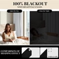thumbnail image 4 of ZOPZO Room Darkening Blackout Curtains, Bright White, 52W x 72L Inch, Energy Saving Thermal Insulated Drapes for Bedroom and Nursery, Set of 2, 4 of 9
