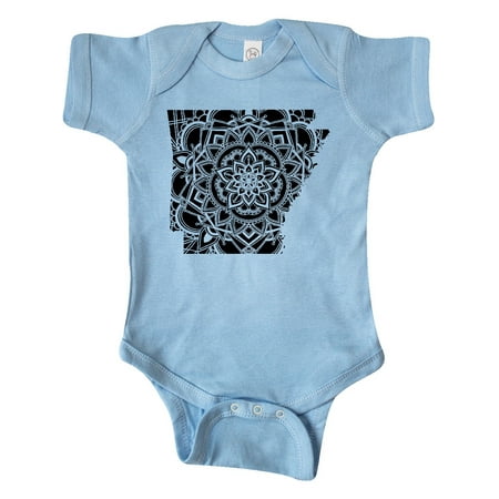 

Inktastic Arkansas Silhouette Mandala Gift Baby Boy or Baby Girl Bodysuit