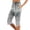 1-Light Gray, variant on Women's Fashion Printed Slim Fit Capri Pants Soft Comfortable Casual Cropped Trousers Drawstring Elastic Waist Straight Leg Split Hem Summer Capris Casual Vacation Wear 1-Green XXL