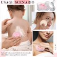 thumbnail image 6 of TAETOE 3 Pcs Large Body Powder Puff and Container Valentine's Day gift Powder Container with Puff Crystal Case Soft Washable Reusable Velour Face Body Glitter Wet Dry Makeup (Classic,Clear), 6 of 7