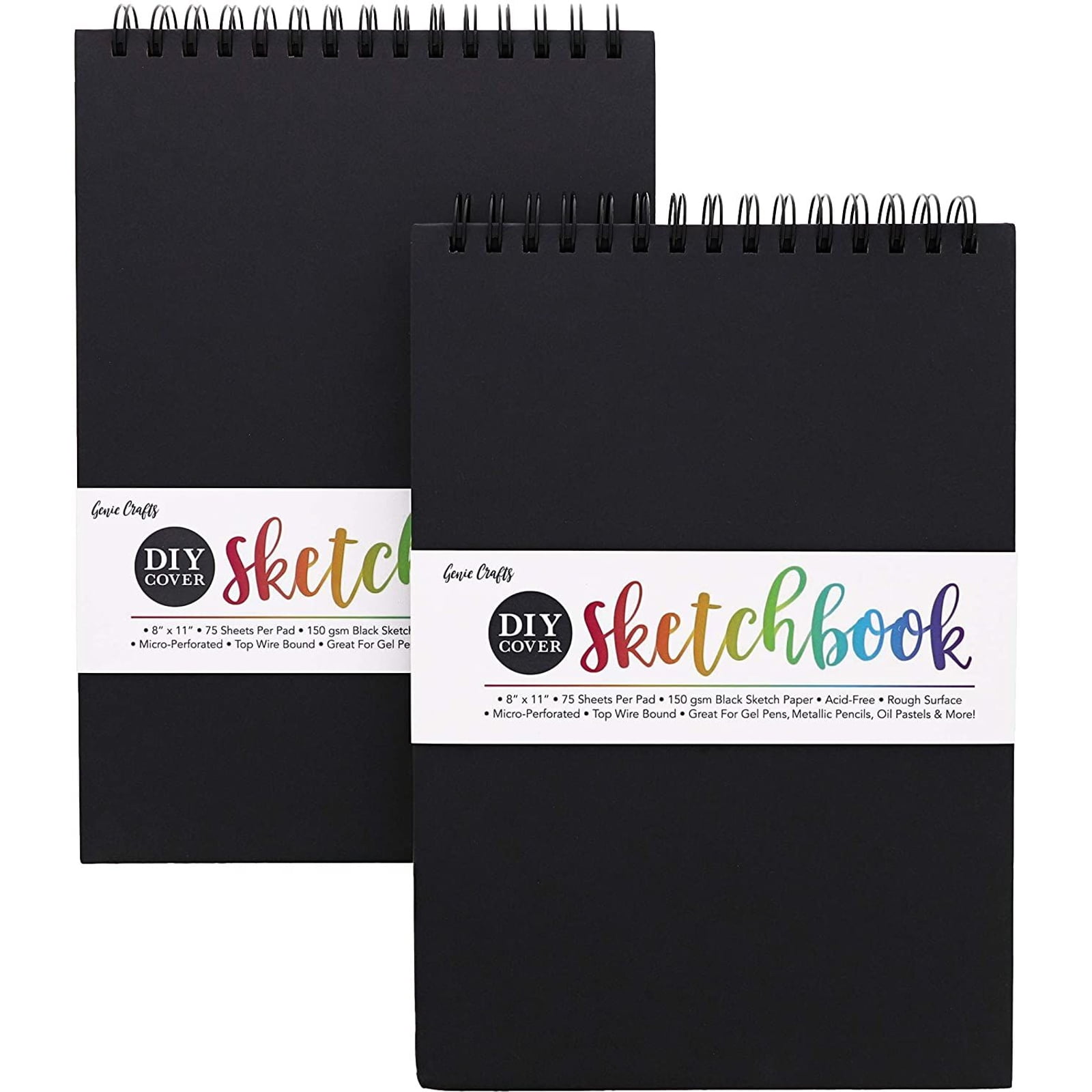 3 x A4 Sketch Pads 150gsm 20 Sheet Drawing Blank Plain Artist Art Paper Journal 
