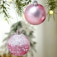 thumbnail image 5 of Neoyler Christmas Decorations Set of 9 Shatterproof Christmas Balls Hanging Ornaments for Tree Vacation Home Party Wedding Lightweight Easy Hanging Christmas Ornament Set 7.1in Pink, 5 of 5