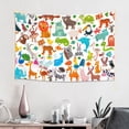 thumbnail image 2 of Xecao Animals Print Tapestry, Wall Hanging Room Funny Decor, Backdrop Room Decor for Bedroom Living Room dormitory, 2 of 8