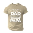 thumbnail image 3 of TSADFHJI Mens Shirts T-Shirt Graphique Automne Homme Printemps et Été Fête des Pères Décontracté Rétro Impression Partielle Col Rond Manches Courtes TG Beige, 3 of 6