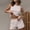 Gray, variant on Womens Pajamas Summer Solid Color Lightweight Pajama Sets Leisure Crew Neck Sleeveless Sleepwear with Shorts Womens Summer Pajamas