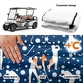 thumbnail image 6 of Uourmeti Golf Cart Seat, Compatible with Summer, Suitable for Club Car Soft, Golfer Silhouette Pattern, 6 of 8