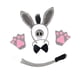 thumbnail image 3 of Conjunto de accesorios para disfraz de burro: diadema con orejas, nariz y cola para Halloween. con guantes, 3 of 9
