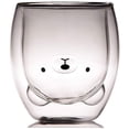 thumbnail image 4 of Sharemee Cute Mugs Taza de café espresso de vidrio aislado de doble pared, taza de té, taza de leche, Gigt para cumpleaños personal y oficina 250ml/8.4oz Fokelyi JQWJ311, 4 of 9