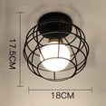 thumbnail image 4 of Lámpara de techo semiempotrada, lámpara de araña contemporánea, iluminación de estilo rústico. Luz Blanca Redonda, 4 of 5