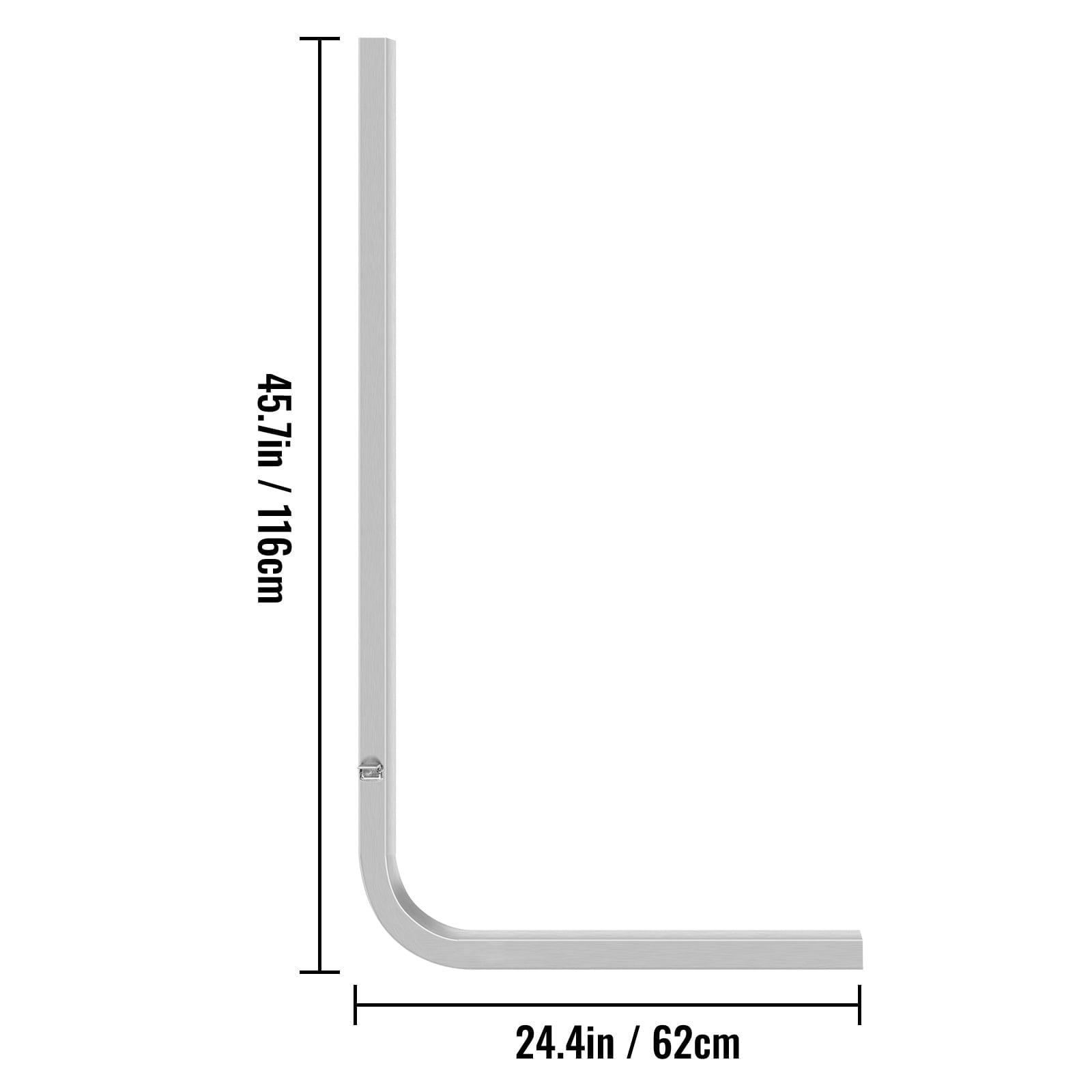 KFFKFF Boat Trailer Guide-on, 46", One Pair Aluminum Trailer Guide ons with Adjustable Width, , for Ski Boat, Fishing Boat or Sailboat Trailer Complete Mounting Accessories Included