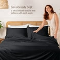 thumbnail image 3 of Bare Home Bamboo Pillowcases Set (2-pack) - Made from Rayon Fibers -  Soft, Cooling & Breathable - Queen, Black, 3 of 8