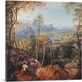 thumbnail image 1 of ARTCANVAS The Magpie on the Gallows 1568 Canvas Art Print by Pieter Bruegel the Elder - Size: 18" x 18" (1.50" Deep), 1 of 9