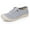 Gray, variant on Xfvqtps Womens Fashion Flat Shoes Round Toe Comfortable Breathable Slip on for Daily Wear Non Slip Lightweight Casual Shoes for Walking Party Office Beige