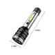 thumbnail image 3 of Linterna de Altos Lúmenes | Aleación de aluminio súper brillante | Carga rápida por USB | Impermeable y portátil 9,65" | Luz de acampada de emergencia para senderismo al aire libre, 3 of 8