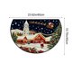 thumbnail image 2 of Decoraciones navideñas, adornos navideños, regalos navideños Alfombra navideña Puerta de entrada Felpudo semicircular Felpudo antideslizante absorbente para el hogar Felpudo a prueba de suciedad Felpu, 2 of 5