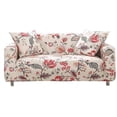 thumbnail image 1 of Housse de Canapé Extensible 4 Places - Housses de Fauteuil en Polyester Spandex Élastique Imprimé - Housses de Canapé Universelles Protecteur de Meubles (Rouge Fluide), 1 of 5