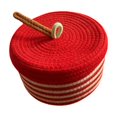 thumbnail image 1 of Cesta de almacenamiento de cuerda redonda con tapa, contenedor de almacenamiento vacío, caja decorativa hecha a mano Manzana, 1 of 5