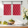 thumbnail image 3 of Red Moire Waves Kitchen Towels Set of 1, Modern Abstract Art Geometric Absorbent Dish Towels for Kitchen, Microfiber Hand Towel, Quick Drying Tea Towel for Cleaning Decorative Dishcloths, 3 of 7