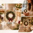 thumbnail image 4 of Christmas Stemless Wine Glasses, Embossed Holiday Tumbler Cups Set for Party, Festive Table Decor, 4 of 5
