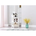 thumbnail image 2 of UTEX 3-Tier Ladder Shelf, Bathroom Shelf Freestanding, 3-Shelf Spacesaver Open Wood Shelving Unit, Ladder Shelf, White Finish, 2 of 5