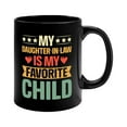 thumbnail image 1 of Taza Vintage para Hija, Diseño Humorístico "No Tengo Hijo Favorito", Impresa Por Ambos Lados, de Cerámica, Apta para Lavavajillas y Microondas, Ideal para El Día de La Madre y El Día Del Pad, 1 of 5