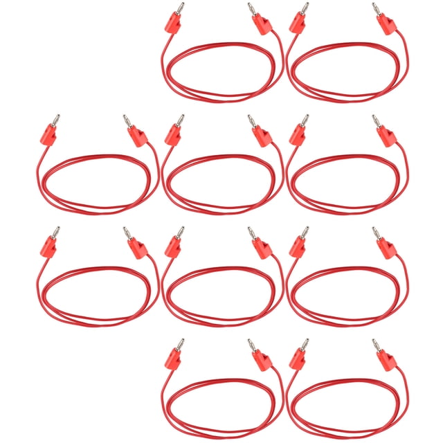 Accessoires de Test Multimètre, 10 Set Banana Plug Maleto Male Test Leads Banana Plug Test Lead Set Élever Votre Expérience