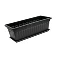 thumbnail image 3 of DOLITY 17 Inches Flower Window Box with Tray for Balcony Indoor Outdoor Plants Yard black, 3 of 9