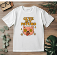 thumbnail image 3 of Playera Blanca Camiseta Unisex Estampado Cute But Psycho, 3 of 4