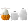 thumbnail image 2 of Halloween Ghost Pumpkin Candle Molds, 3D Halloween Ghost Shape Silicone Molds for Candle Making, Resin Molds for Soy Wax Aromatherapy Soap, Chocolate, Polymer Clay, Home Decorations, 2 of 8