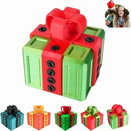 Wrongduck The Prank Box, 3D Printed Annoying Screw Gift Box with Lid, Funny Tease Puzzle Box for Adults, Perfect Gag Gift for Birthday, Christmas, or Office Pranks (8x8cm)