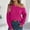 Hot Pink, variant on Wensltd Womens Long Sleeve Shirts Fall Fashion Tops Crewneck Dressy Sweaters Tunic Work Clothes Casual Outfits