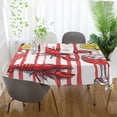 thumbnail image 3 of Yayeee Tablecloths 60" x 120" Rectangle Wrinkle Resistant Party Table Cover, Red Lobster, 3 of 8