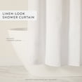 thumbnail image 5 of Linen-Look Shower Curtain by Comfort Canopy, 72" x 72", White, 5 of 7