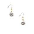 thumbnail image 2 of Delight Jewelry Silvertone Sun Face with Beaded Edging Gold Tone Infinity French Earrings, 2 of 4