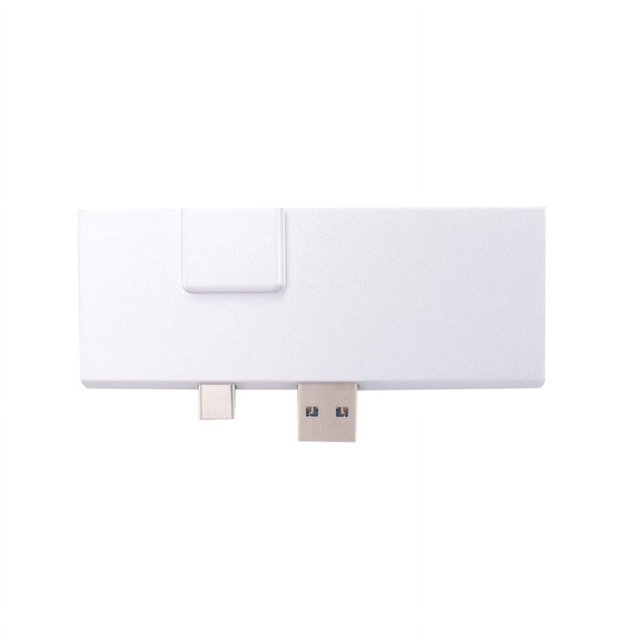 Estación de acoplamiento 4 5 6 con lector de tarjetas TF compatible con 4K, Gigabit Ethernet, 2 puertos USB 3.1 A