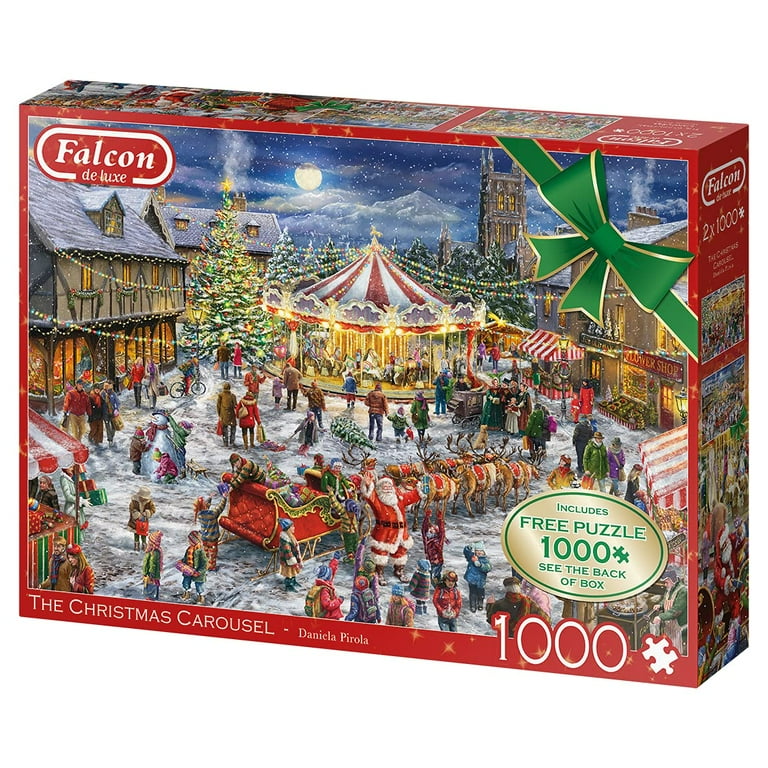 仕掛け絵本・英語版　A CHRISTMAS CAROUSEL The Christmas Carousel, a 1000-piece Puzzle by Jumbo