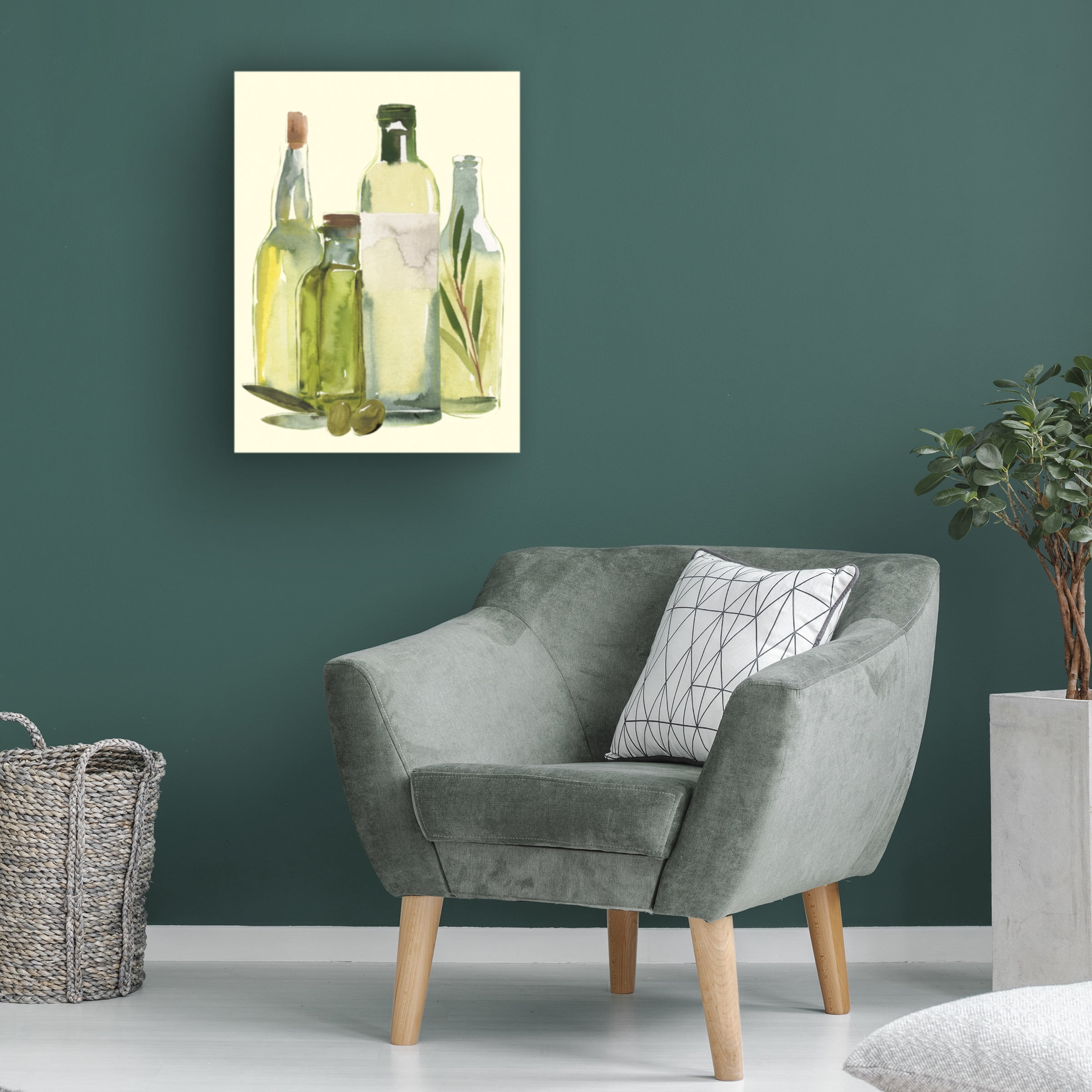 Annie Warren 'Olive Oil Set I' Canvas Art