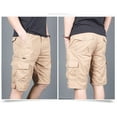 thumbnail image 5 of Herrnalise Mens Work Shorts 9" Work Pants for Mens Portable Phone Charge Shorts Multi Pokets Cargo Shorts Comfy Cotton blend Shorts Khaki, 5 of 5
