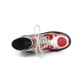 thumbnail image 4 of Unique Bargains Women's Platform Pattern Chunky Heel Combat Boots Silver Red US 8.5, 4 of 6