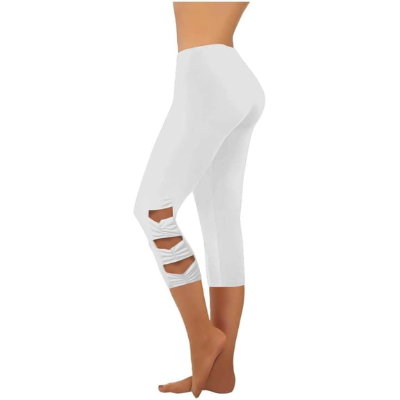CHENge Yoga Pants for Women Classic Uv Protection 7/8 Length High Waisted Tummy Control No See-Through Yoga Pants Workout Running Leggings
