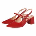 thumbnail image 3 of Tacón de Charol Para Mujer CASTALIA 288-04 Rojo Doble Ajuste, 3 of 3