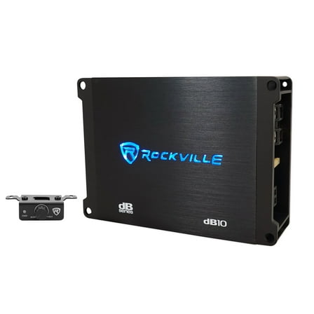 Rockville dB10 800w Peak Mono Car Audio Amplifier 200w RMS @ 4 Ohms