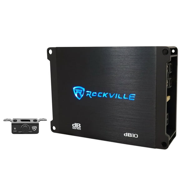 Rockville dB10 800w Peak Mono Car Audio Amplifier 200w RMS 4 Ohms