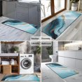 thumbnail image 2 of Blue Gold Marble Pattern Kitchen Rug Mat,Kitchen Runner Rugs Non Skid Washable,Decorative Kitchen Floor Mats for Kitchen,Sink,Laundry,17"X47", 2 of 5