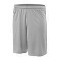 thumbnail image 5 of A4 Power Mesh Practice Short For Men in Silver | N5378, 5 of 5