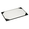Black Leather 34 x 20 Desk Pad with Blotter Paper