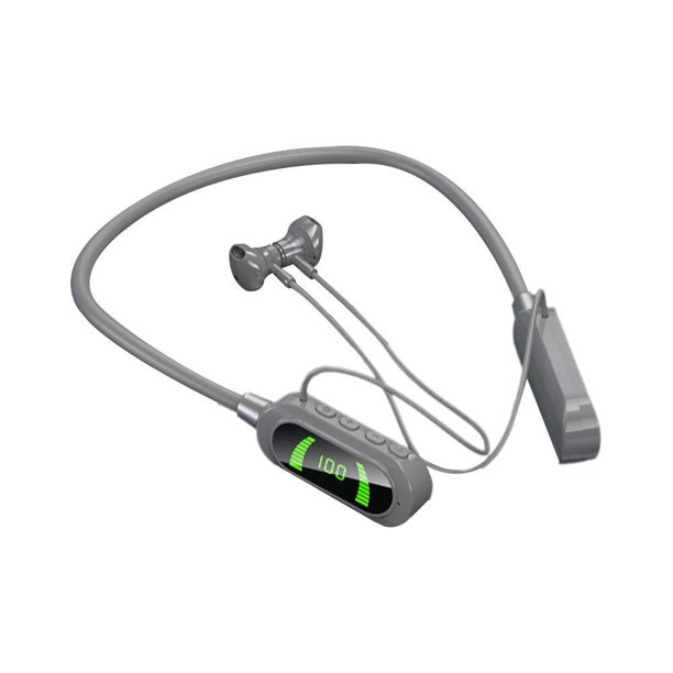 Auriculares inalámbricos Bluetooth con pantalla digital, auriculares deportivos portátiles, Wat New