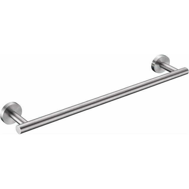 Matte Bath Towel Bar Single Bars Towel Rack Rod Classic Wall Mounted Stainless Steel Bathroom Towel Bar Toilet Kitchen Towel Shelf Single Layer