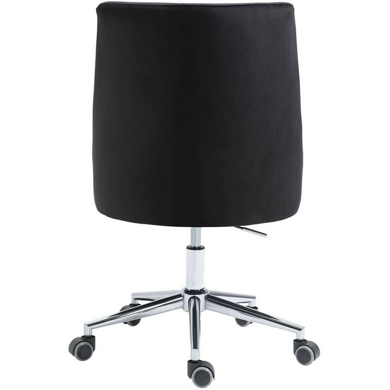 Meridian Furniture Karina Velvet Office Chair - Chrome Meridian Furniture Karina Velvet Office Chair - Chrome